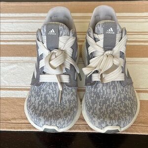adidas Gray and White Athletic Shoes